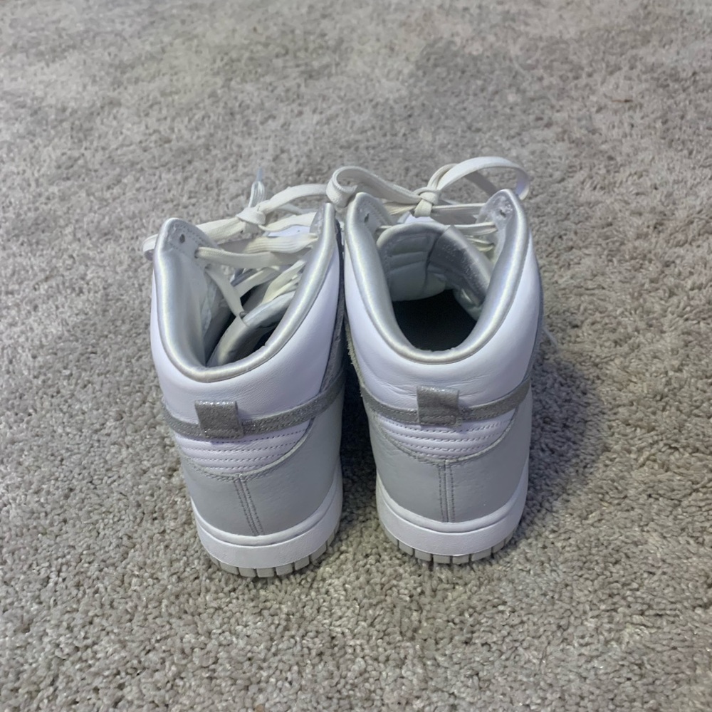 Womens White and Gray Sneakers